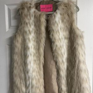 Faux fur vest